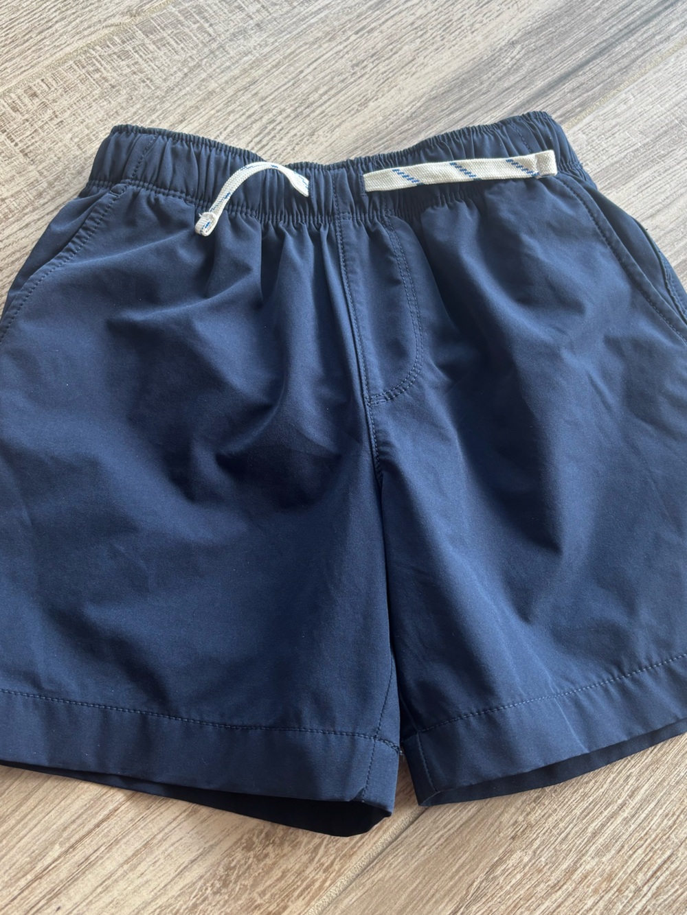 Crewcuts Navy Blue Pull-On Shorts with Drawstring size 6